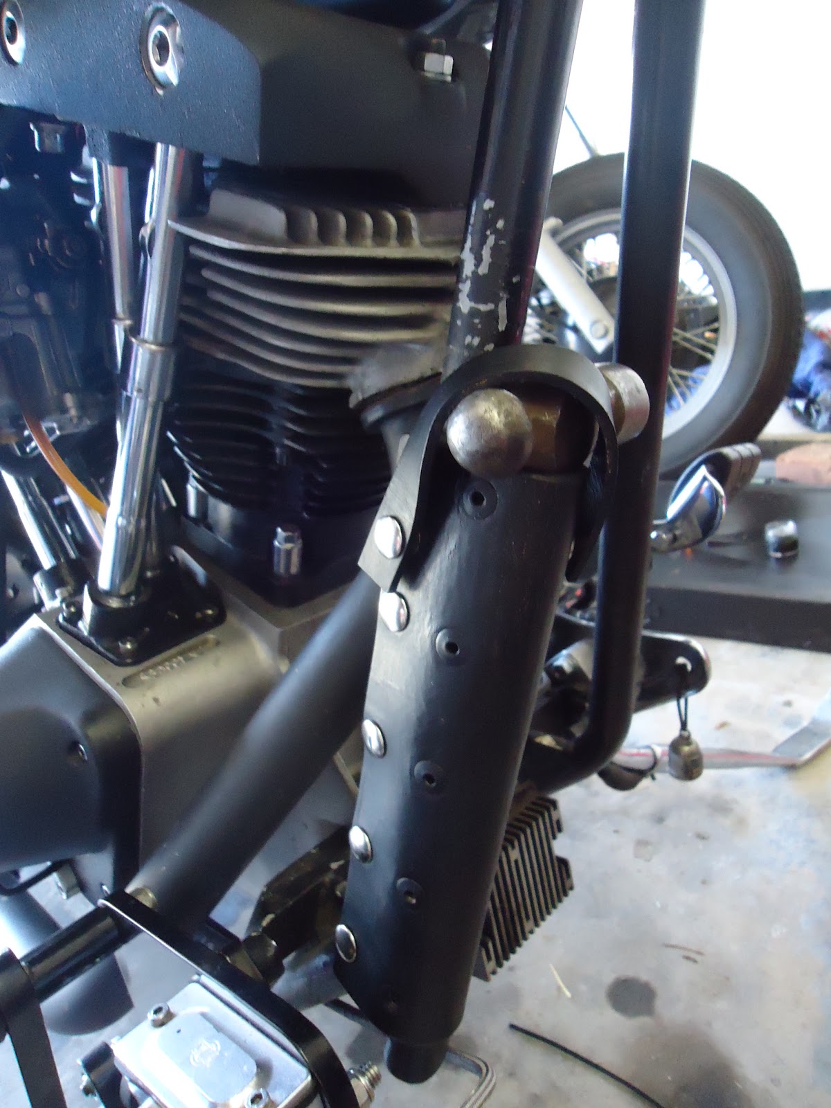 Tear it up, fix it, repeat Motorcycle Leather Hammer Hanger