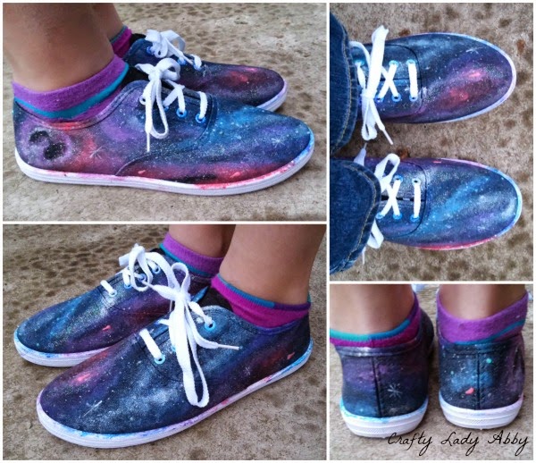 SHOE DIY Galaxy Sneakers