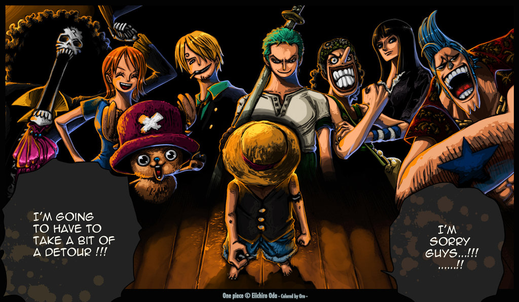American top cartoons One piece Luffy's Crew