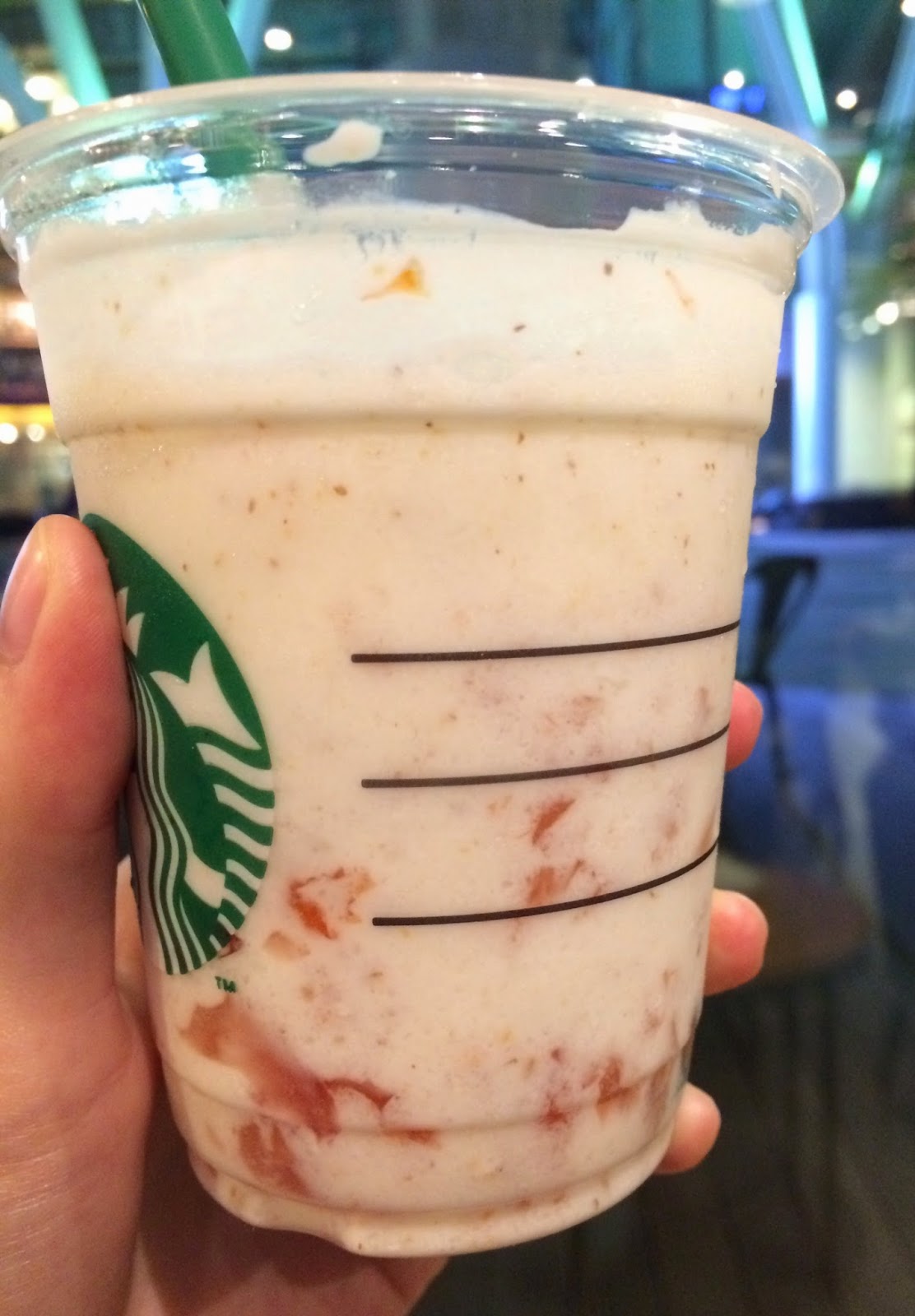 FruitsOnTopYogurt Frappuccino With Crushed Nuts From Starbucks