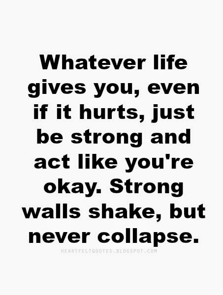 Just Be Strong Heartfelt Love And Life Quotes