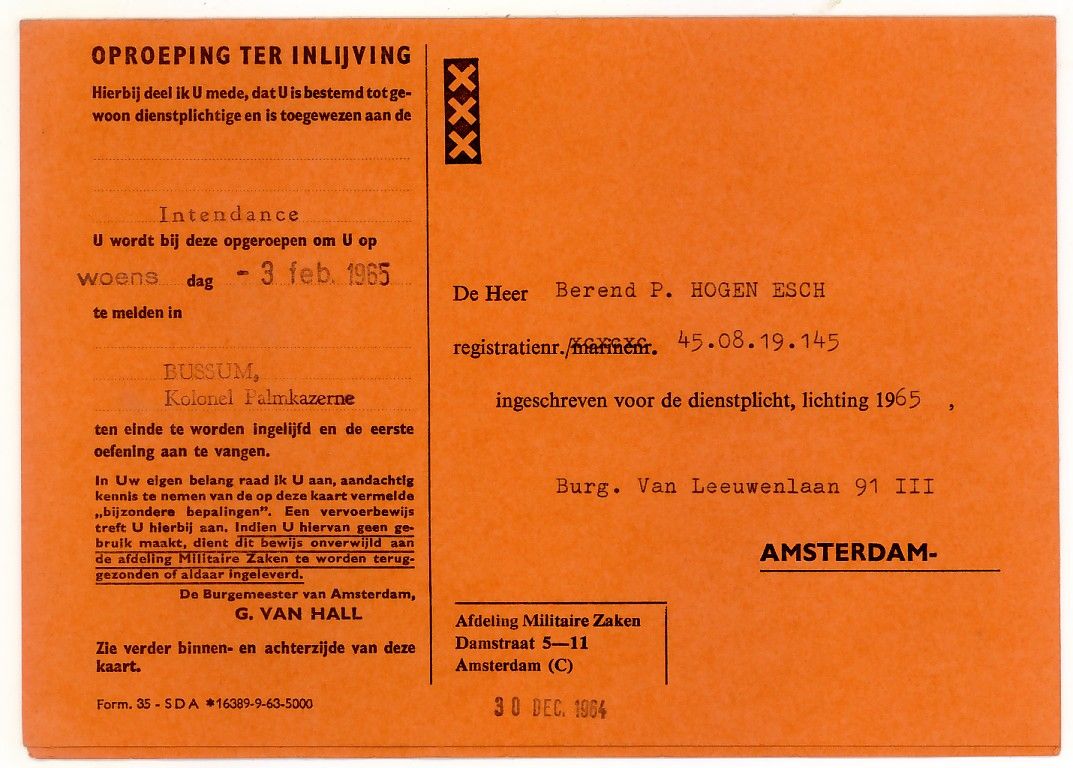 HET WERK: DIENSTPLICHT