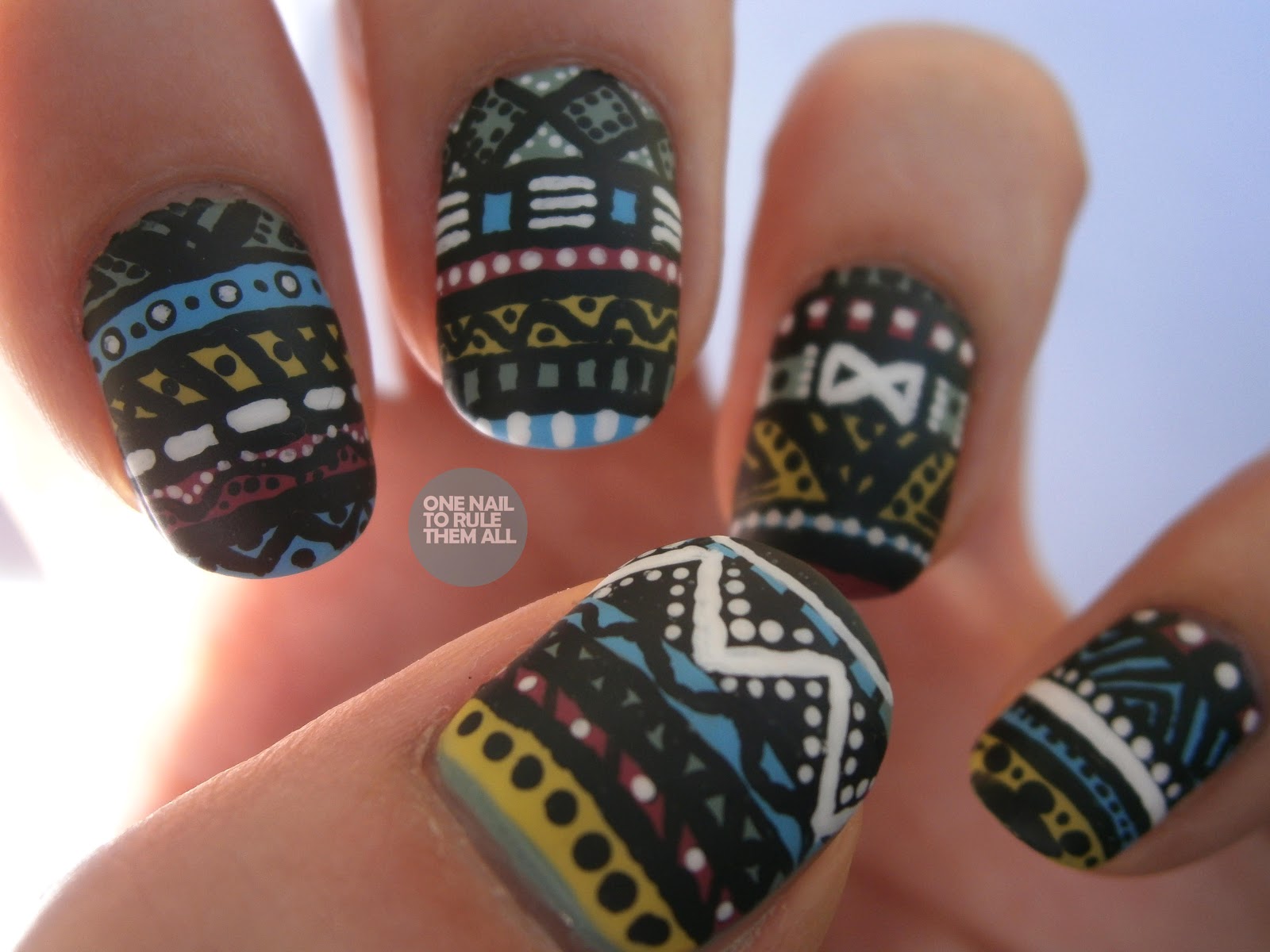 One Nail To Rule Them All: Day 16: Tribal Nails (Part 2)