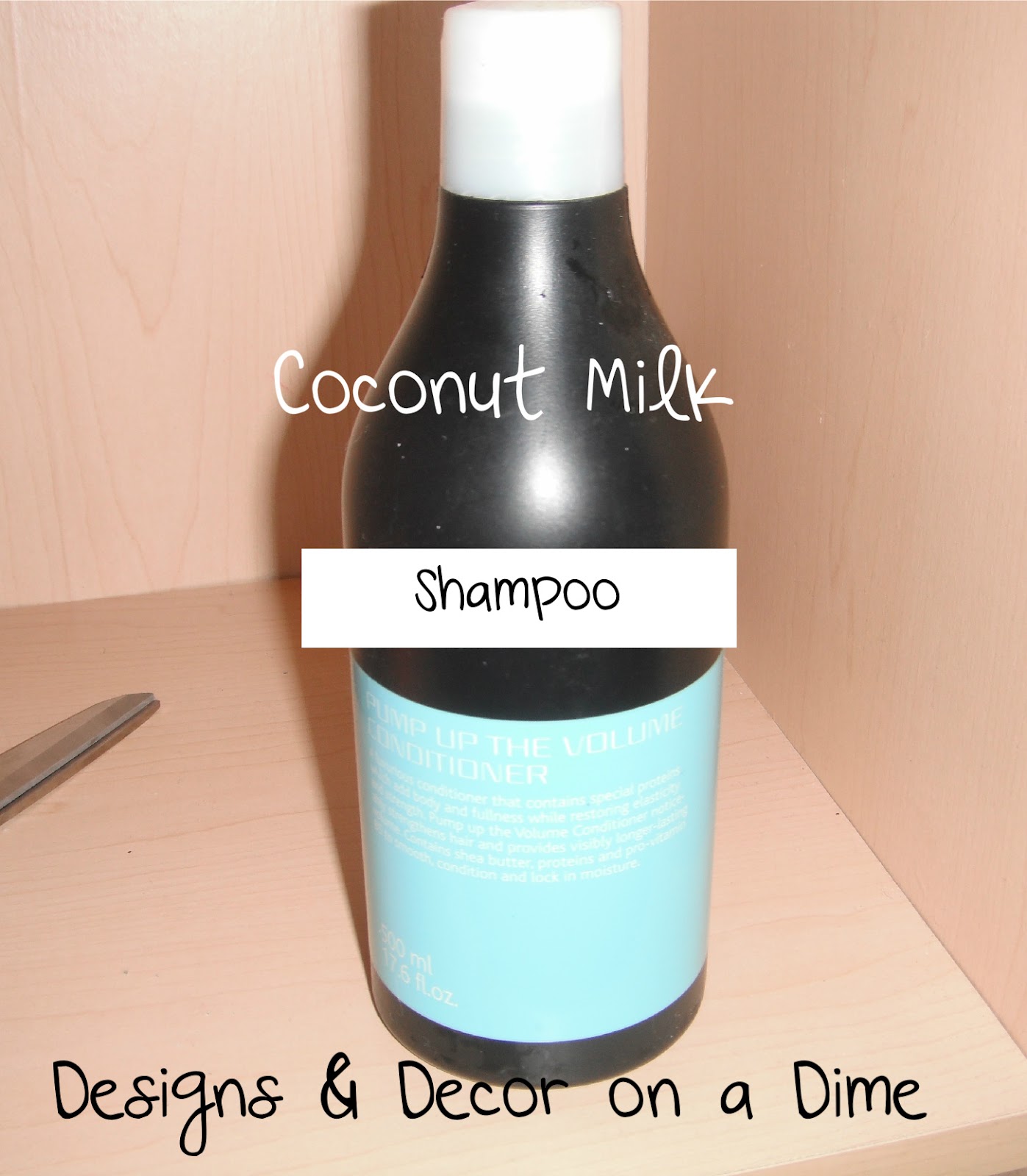 Designs & Decor on a Dime Homemade Coconut Milk Shampoo!