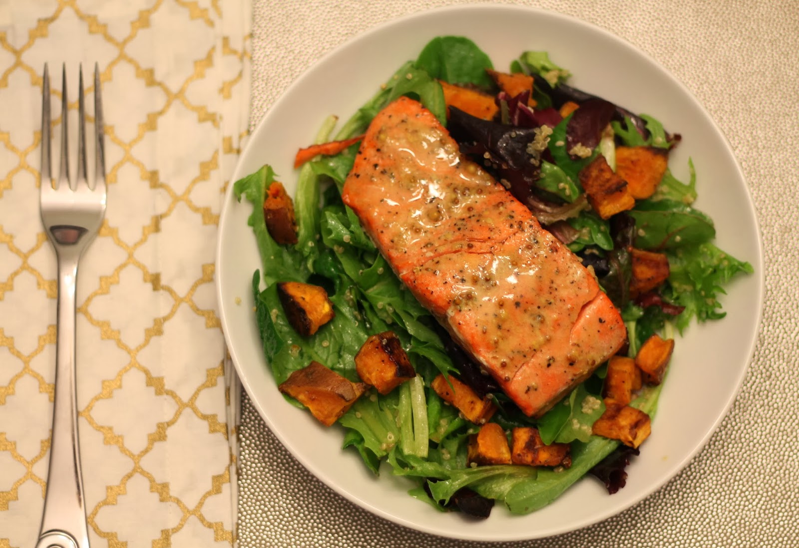 Young and Entertaining Salmon & Quinoa Salad