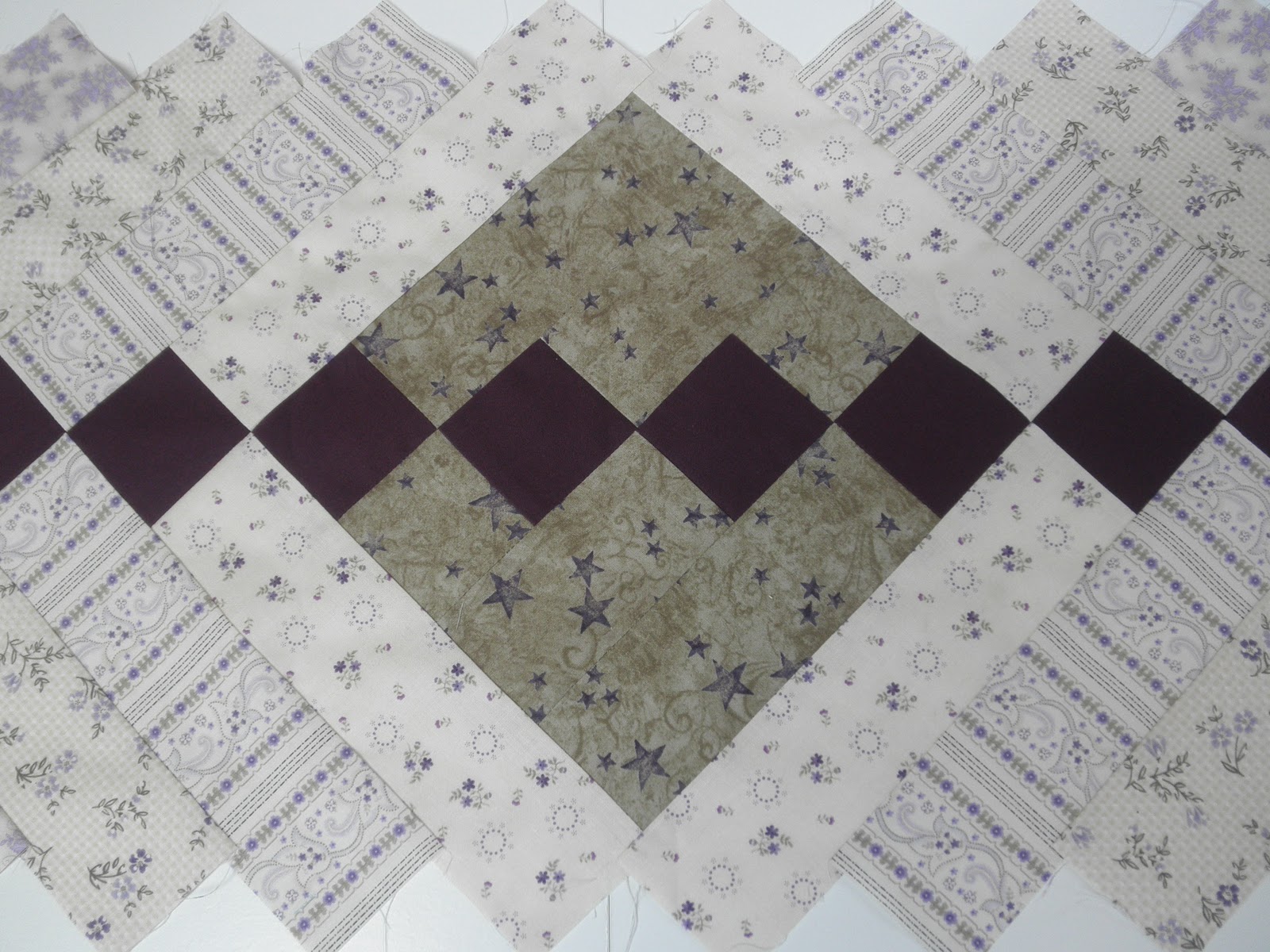 Sew Divertimento French Braid Table Runner the beginning