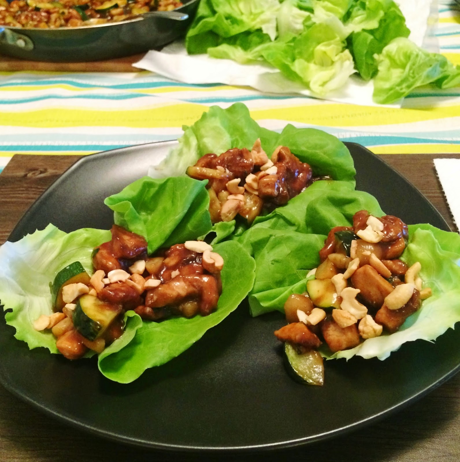 My Tiny Oven Kung Pao Chicken Lettuce Wraps