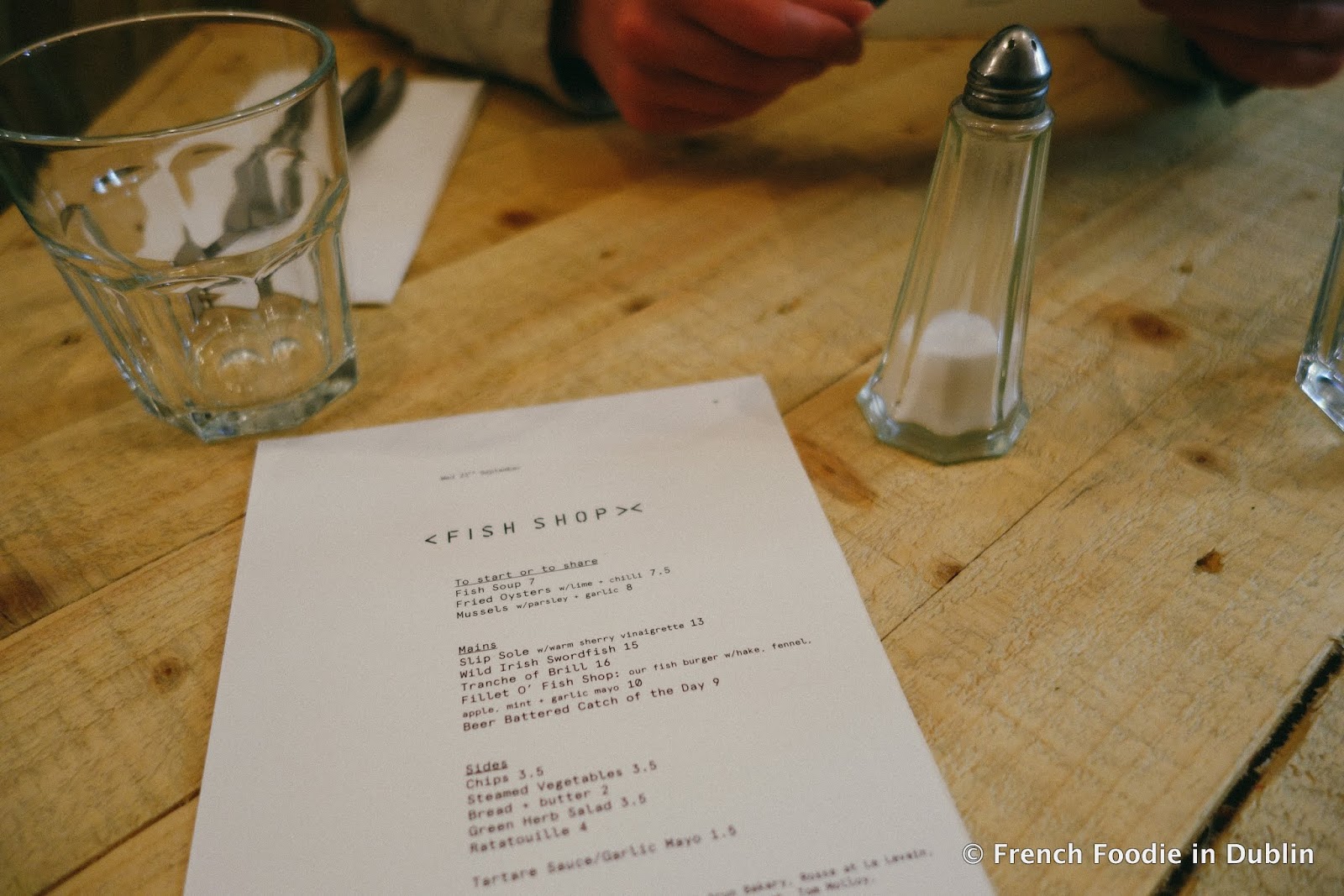 Keeping Things Simple Fish Shop, Smithfield French Foodie in Dublin Food Blog Dublin Food