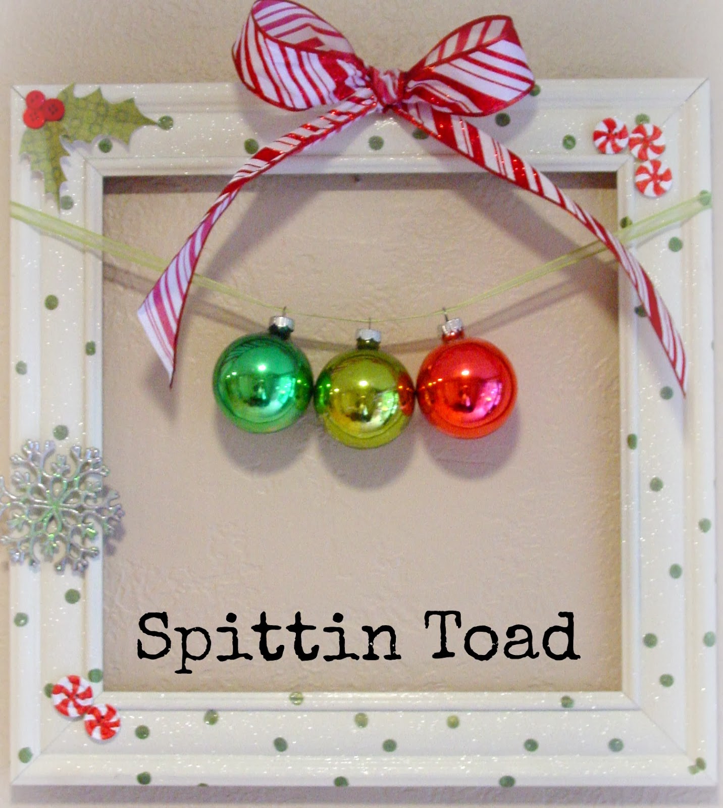 Spittin Toad Framed Christmas Ornaments