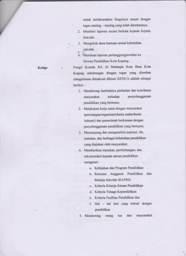 Contoh Surat Pembentukan Komite Sekolah Sekolah Islam