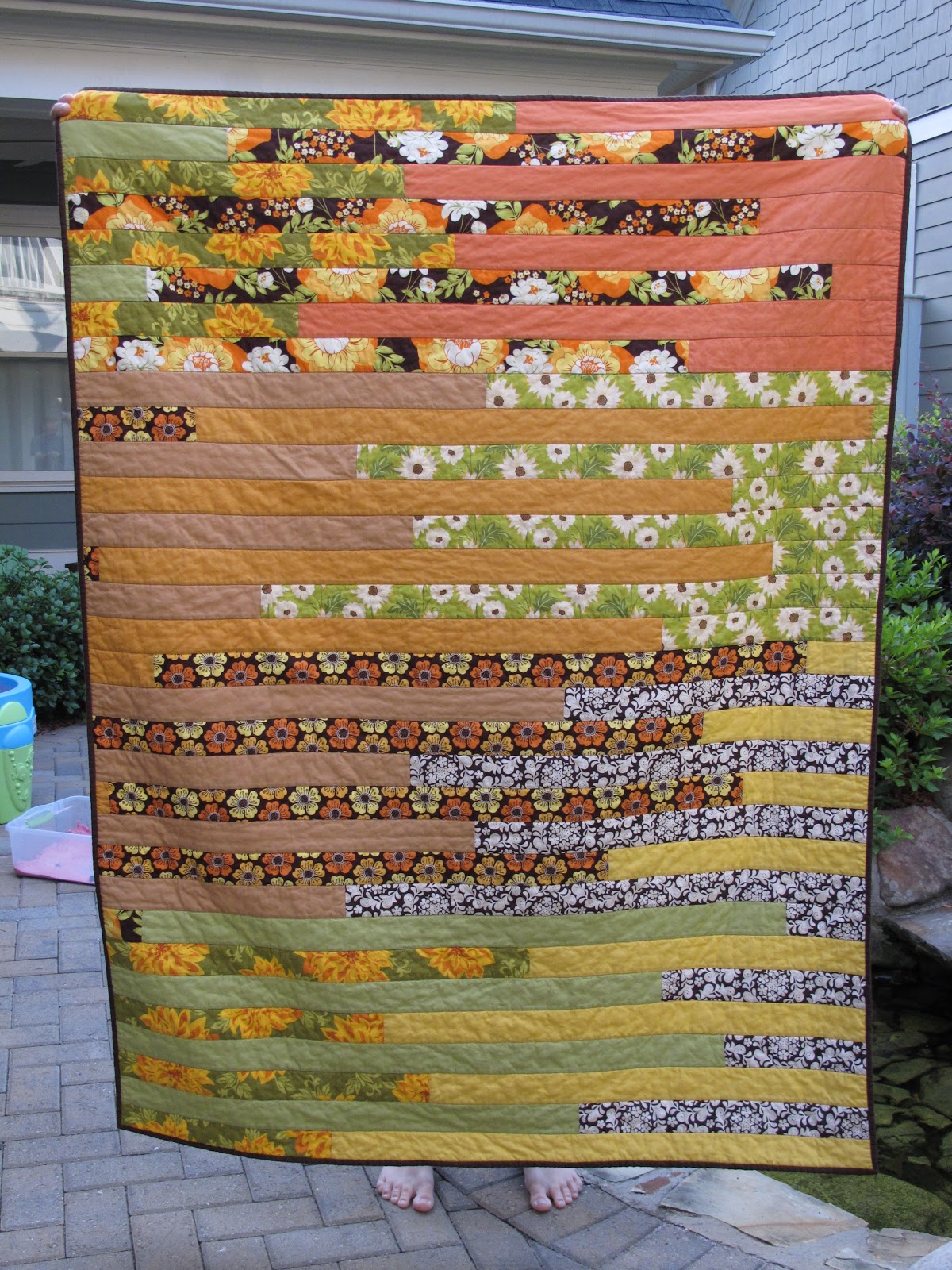 Modern Cozy Happy BIrthday Quilt