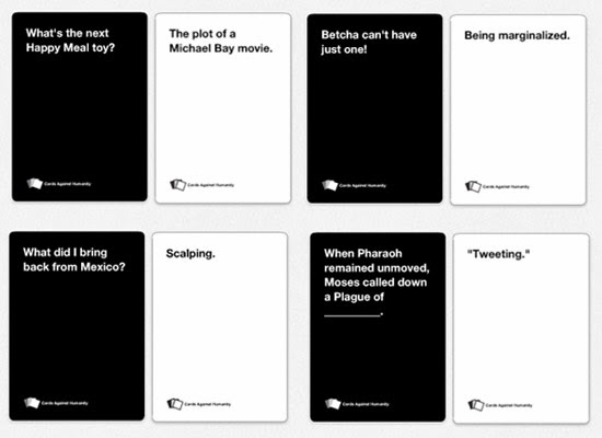 study of anime: bandwagon jumping: thoughts on cards against humanity