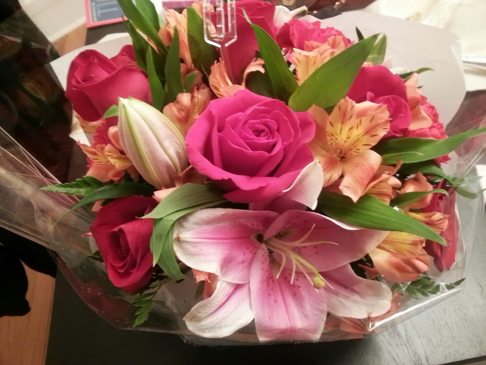 Seren and Craig, The Life Beautiful flowers from my husband