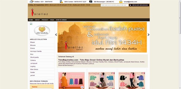 Toko Baju Arellez polisi online, polisionline