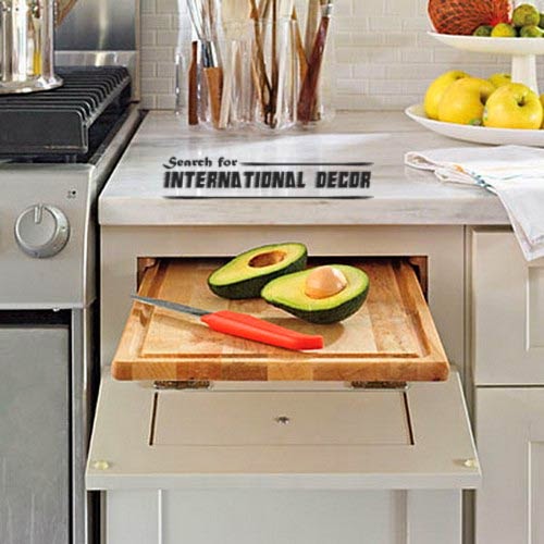 pull out drawers,pull out shelves, Pull-out cutting board