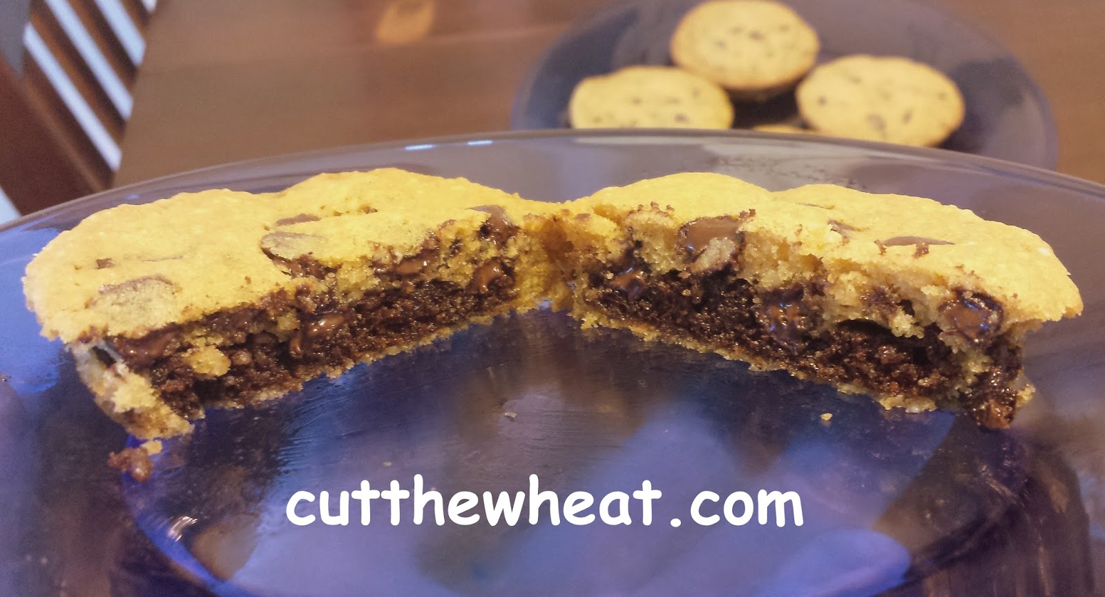 Brownie Stuffed Chocolate Chip Pillow Cookies Low Carb Gluten