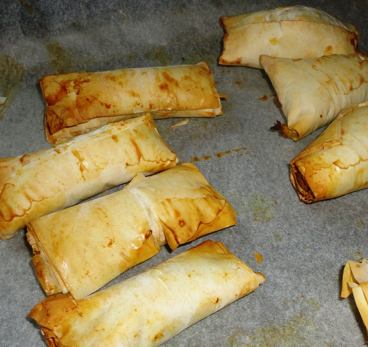 slimming world spring rolls with filo pastry