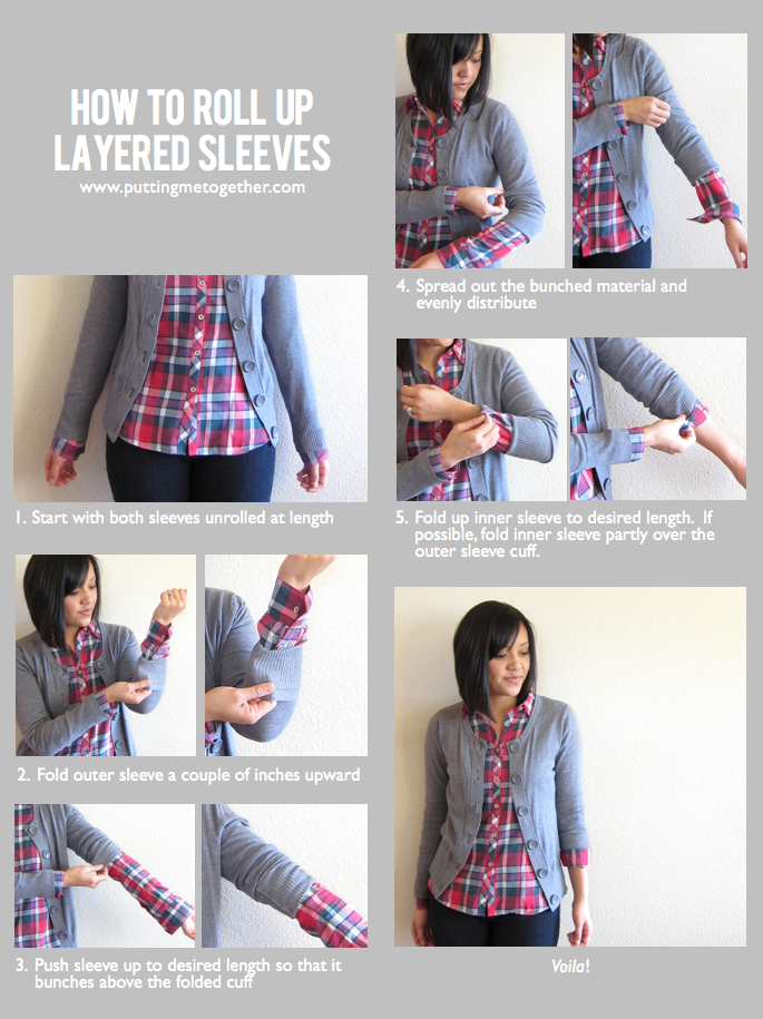 Putting Me Together How to Roll Up Layered Sleeves