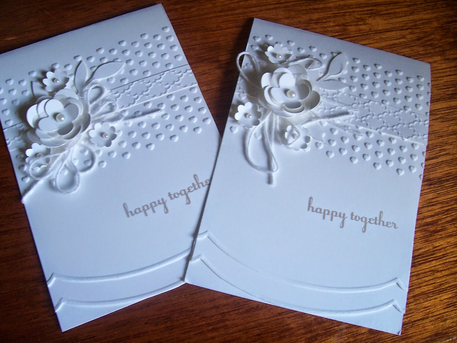 Great card using SU embossing folders Wedding cards, Cards, Wedding