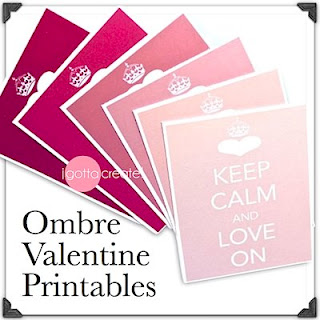 Love these ombre Keep Calm and Love On printables for your #valentine, #wedding or more! | from I Gotta Create!