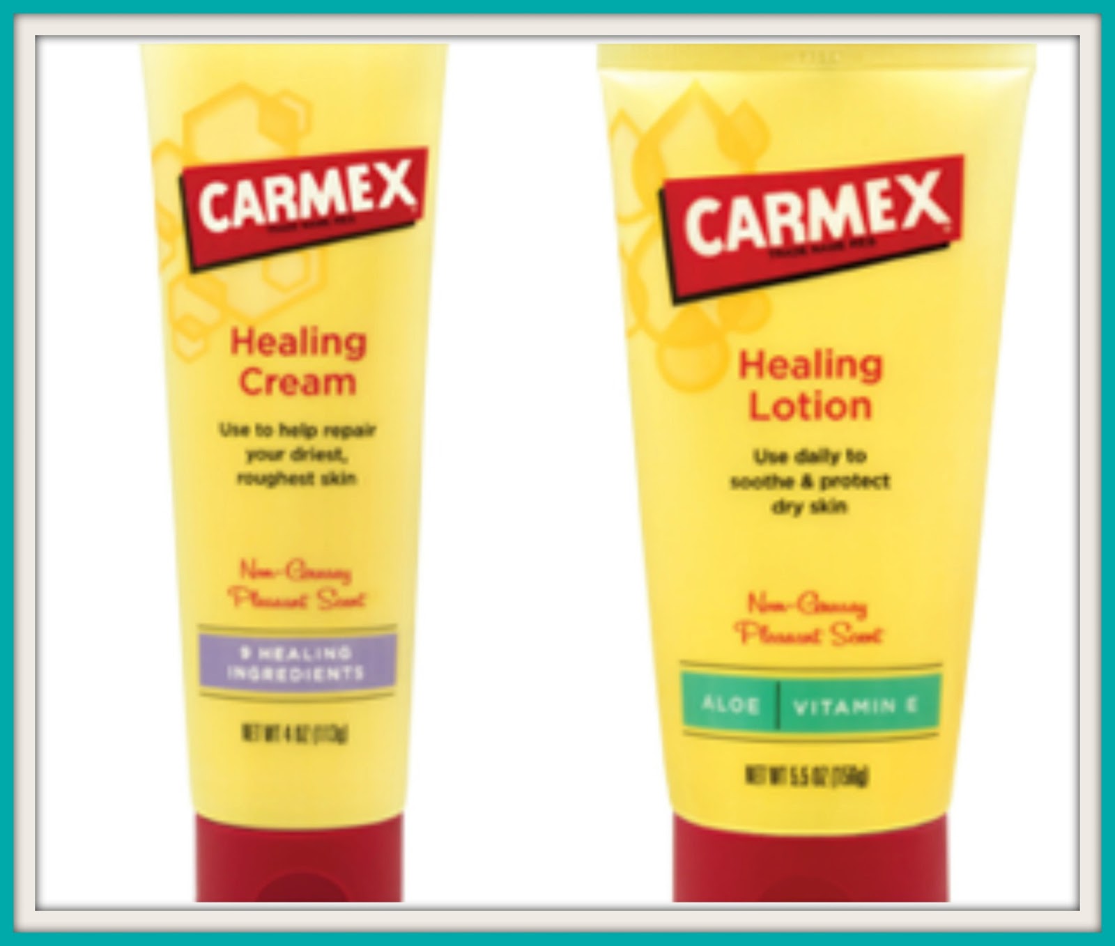 Textbook Mommy Carmex Everyday Healing Cream and Hydrating Lotion