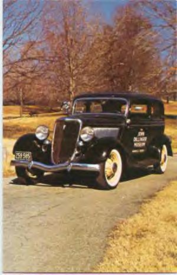 Dillinger's stolen 1934 Ford sedan
