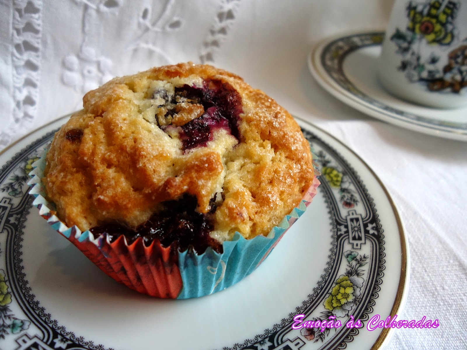 Emoção às Colheradas Muffins de Mirtilos