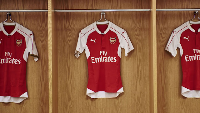 2015/16 Arsenal Home Jersey - available on www.prosoccer.co.za