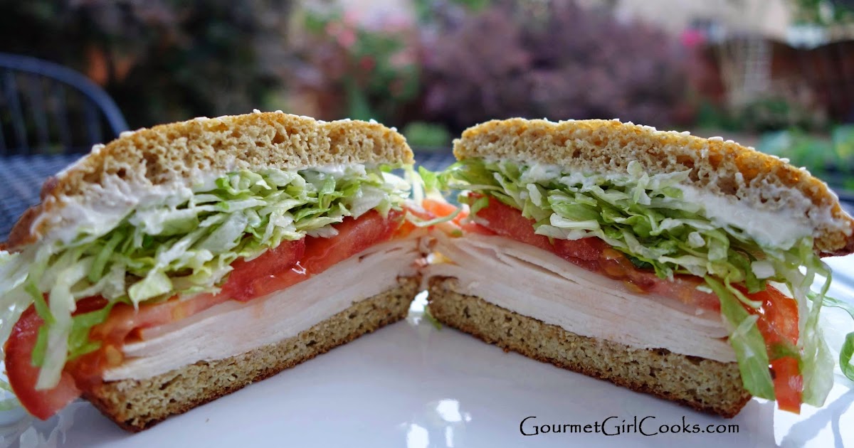 Gourmet Girl Cooks Amazing Turkey SANDWICH on a Sesame Seed Bun Low