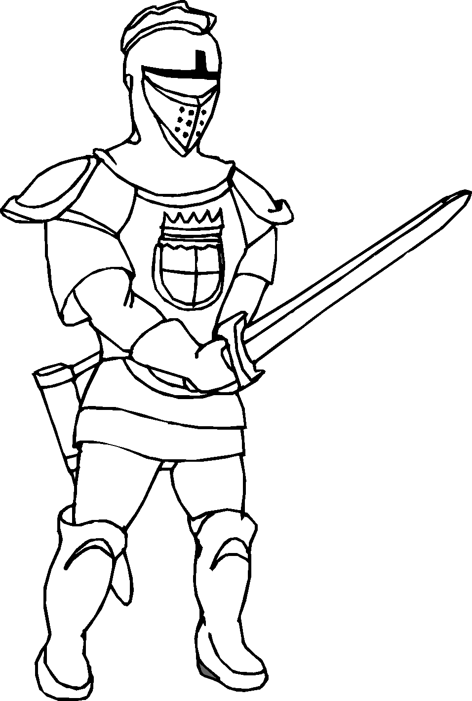 Free Coloring Pages For Kids: coloring knights