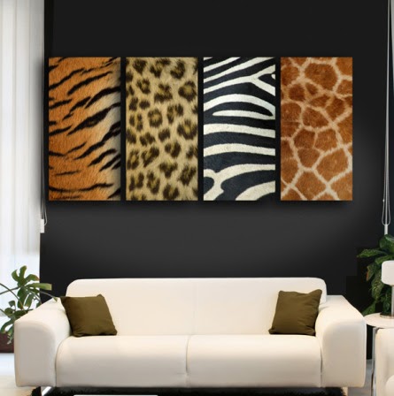 DECORACION DE SALA ANIMAL PRINT : SALAS Y COMEDORES DECORACION DE