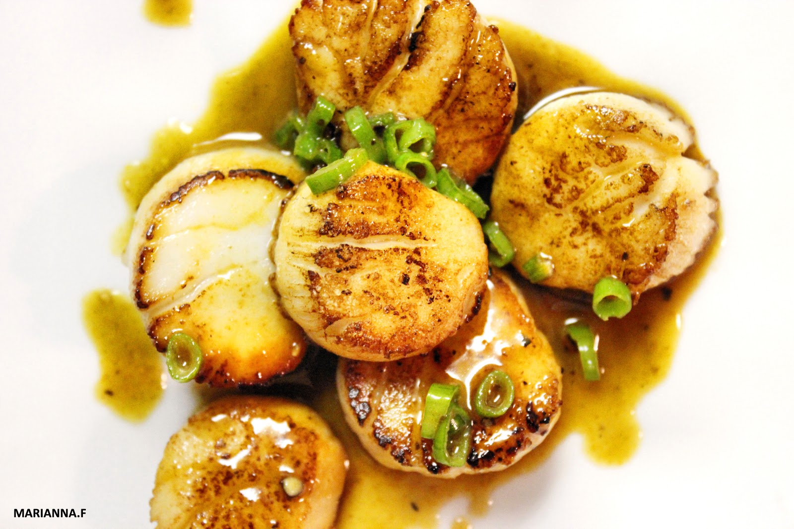 Swirl & Scramble Orange, Vermouth & Scallops