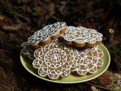 gingerbread in a forest