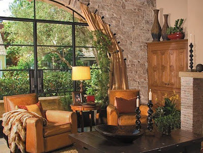 salas con pared de piedra salas r%25C3%25BAsticas decoraci%25C3%25B3n 1 10 Salas Rústicas con Paredes de Piedra