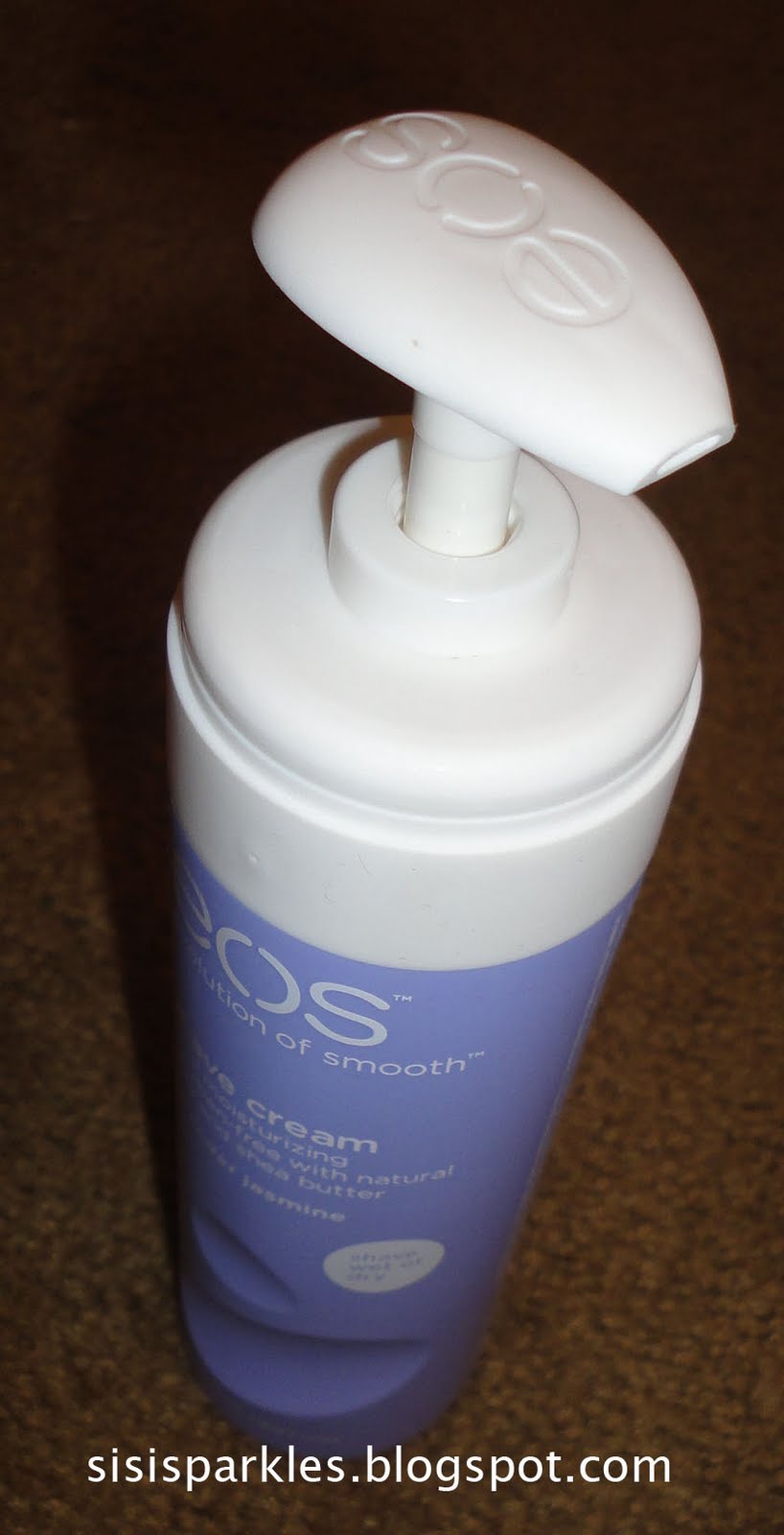 SiSi Sparkles Review eos Ultra Moisturizing Shave Cream Lavender