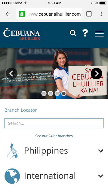 Cebuana Lhuillier Pawnshop Website