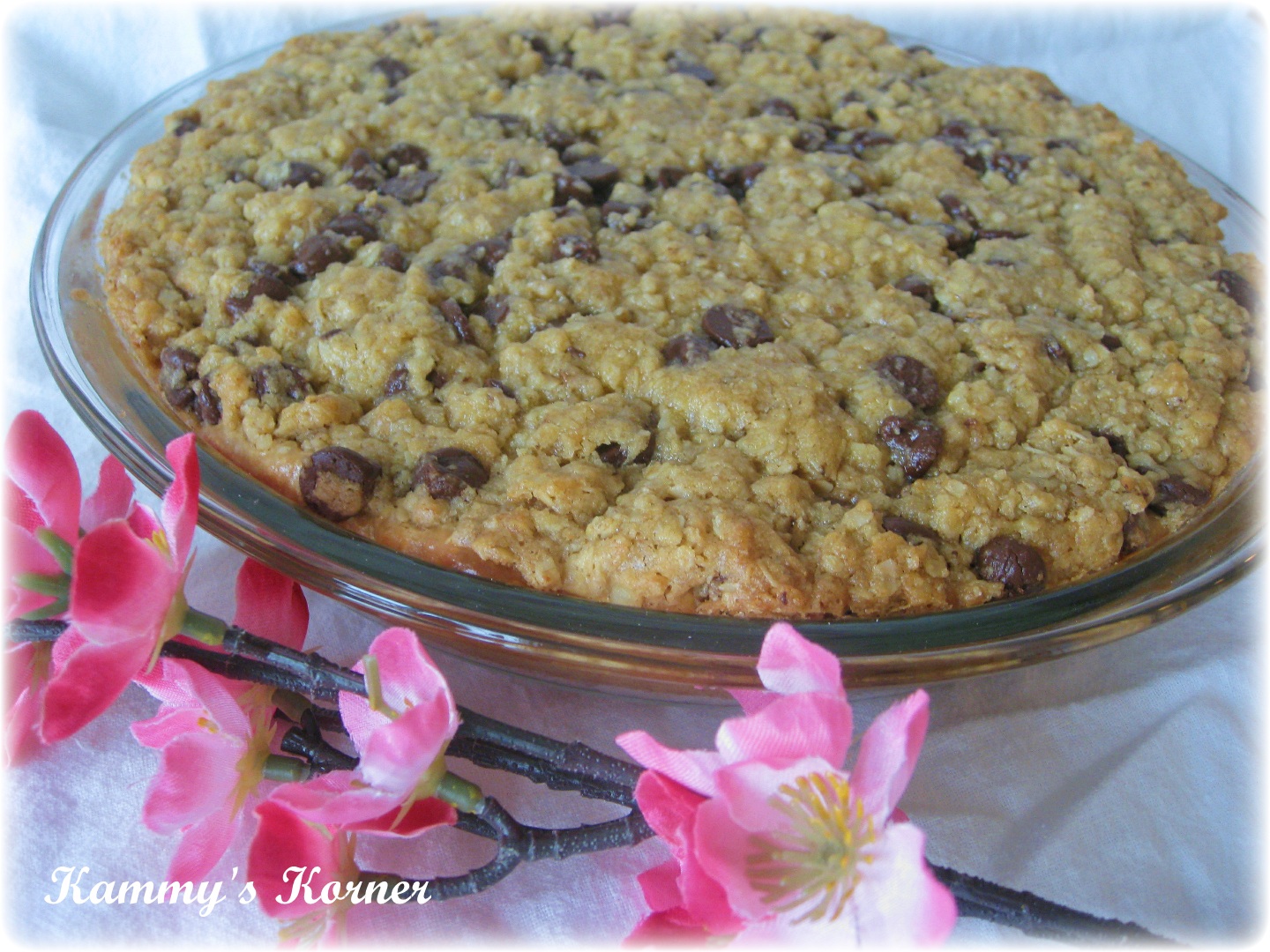 Kammy's Korner {Chocolate Chip} Peanut Butter Oatmeal Pie