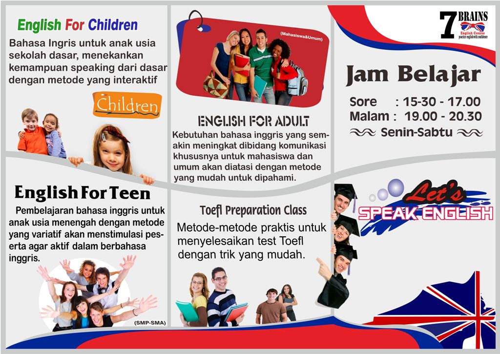 Contoh Brosur Bimbel Bahasa Inggris Ruang Ilmu