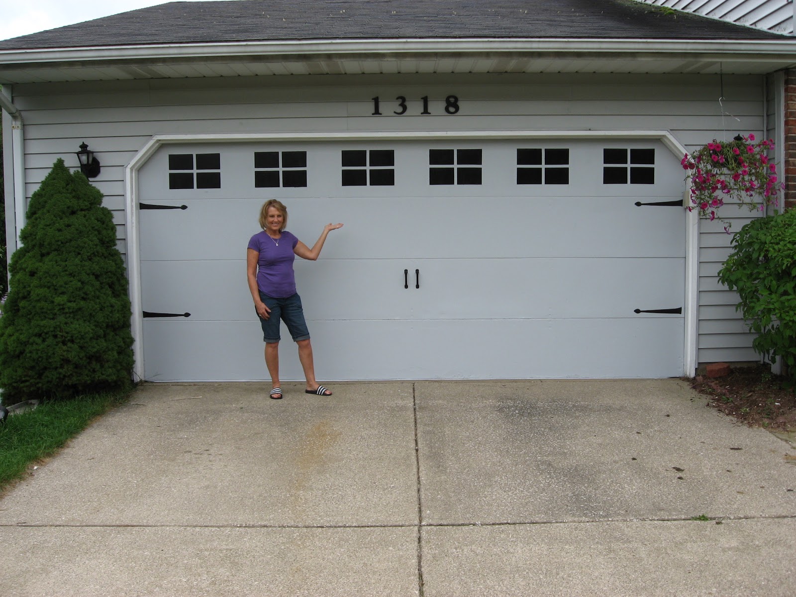 Betwixt Home and School Faux Carriage Garage Door