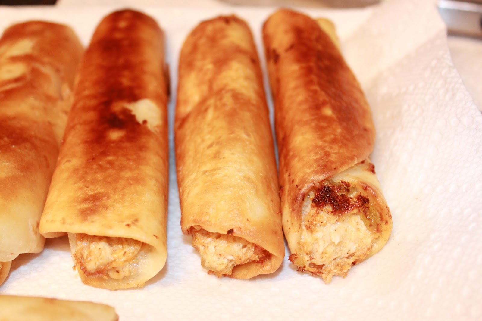 Michelle's Tasty Creations Cheesy Chicken Flautas with Avocado Cream