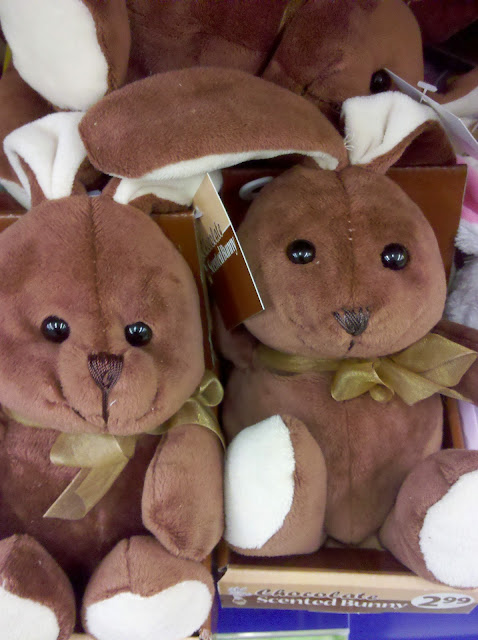 chocolate scented bunny stuffed animal