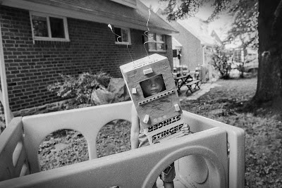 Backyard Astronaut in1994 taken with a Nikon N90 shot on Ilford HP5 Plus. I barely remember taking this photograph, but it has become one of my favorites.
