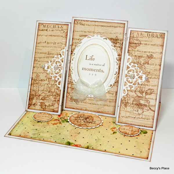 Beccy's Place Tutorial Triple Easel Cards