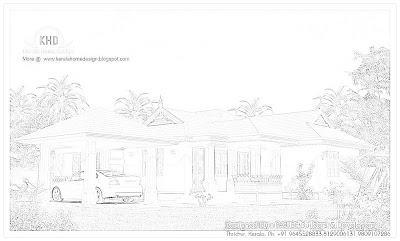 167 Square meter (1800 SqFt.) Kerala Style Single Floor House Architecture - October 2011