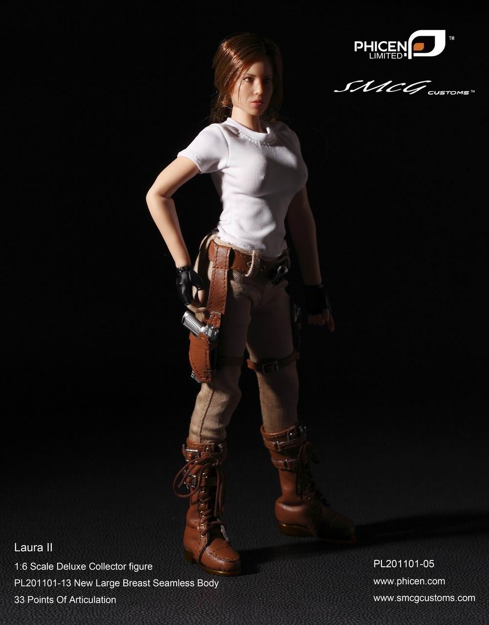 onesixthscalepictures: Phicen Laura II (Lara Croft 
