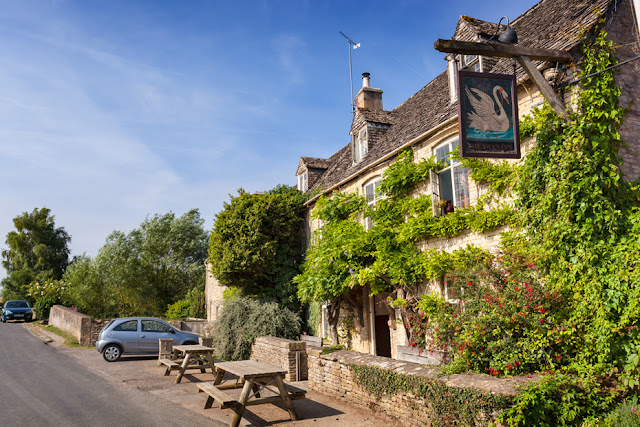 The Swan Inn at the Cotswold village of Swinbrook by Martyn Ferry Photography