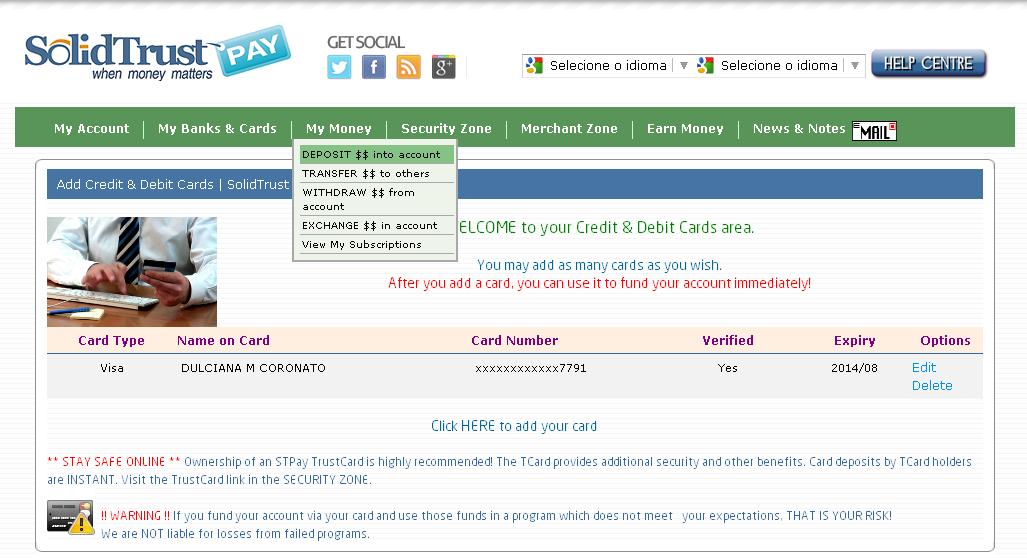 Mudando a Vida Como criar sua conta no STP para receber