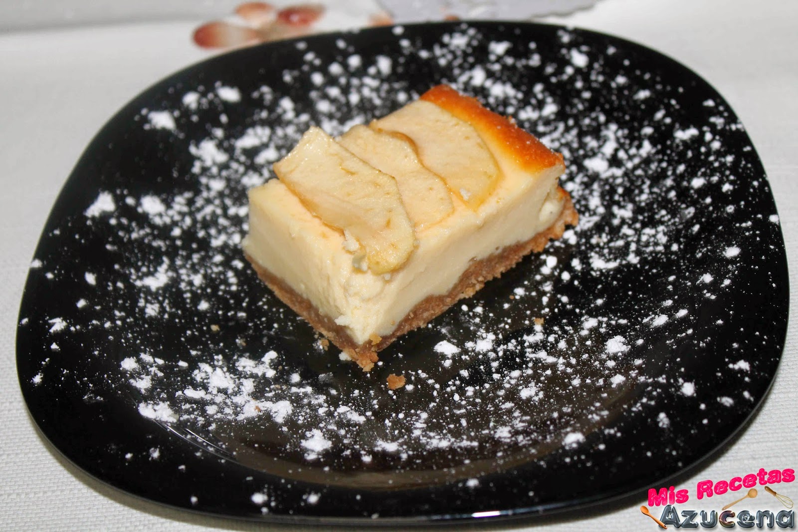 Tarta De Queso Y Manzana.
