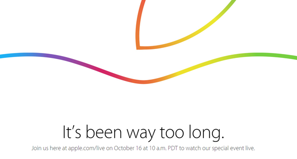 Apple's October 16, 2014 iPad, Mac Event Live Streaming Video Link via iOS, OS X, Windows, Apple TV Apple's October 16, 2014 iPad, Mac Event Live Streaming Video Link via iOS, OS X, Windows, Apple TV
