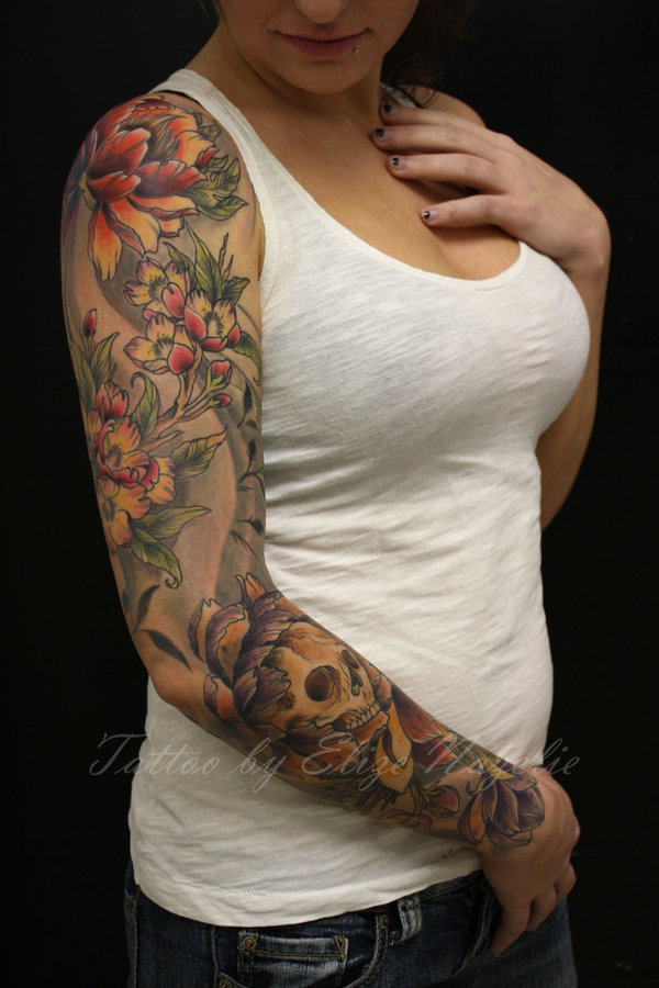 2012 Sleeves Tattoo Aart for Hot Women